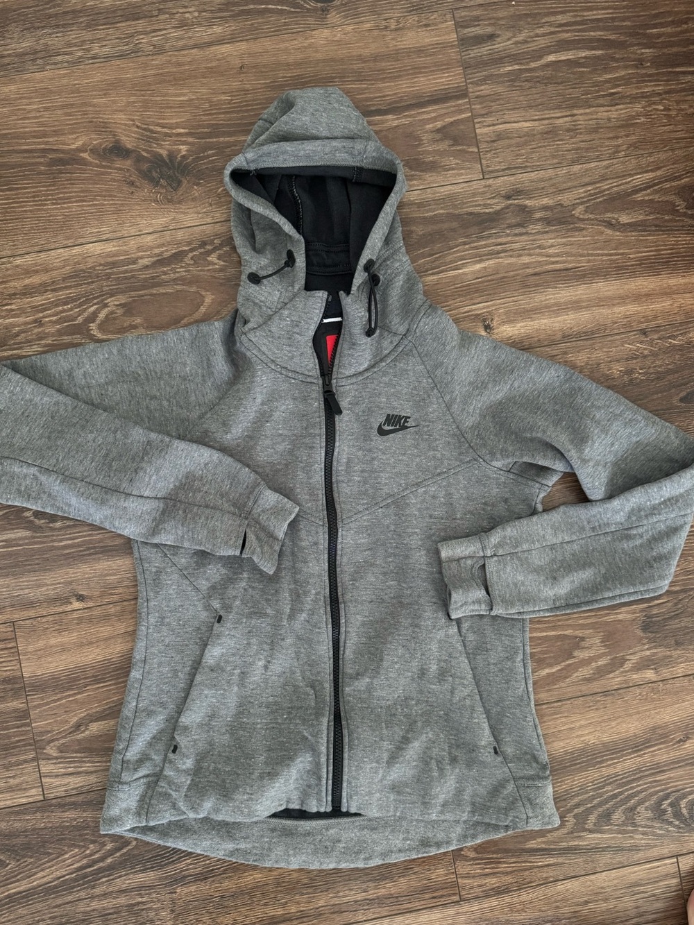 Nike Women's Gray Tech Fleece Full-Zip Jacket Medium